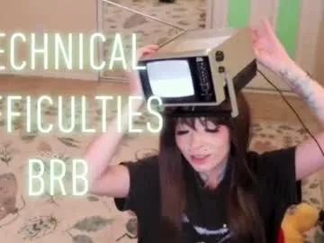 Chaturbate archancel is Freechat archancel — FUCK MACHINE FRIDAY!! #cute #braces #smalltits #gamer #emo